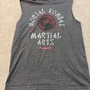 Mortal Kombat Gray Sleeveless Men's Tank Top 0275